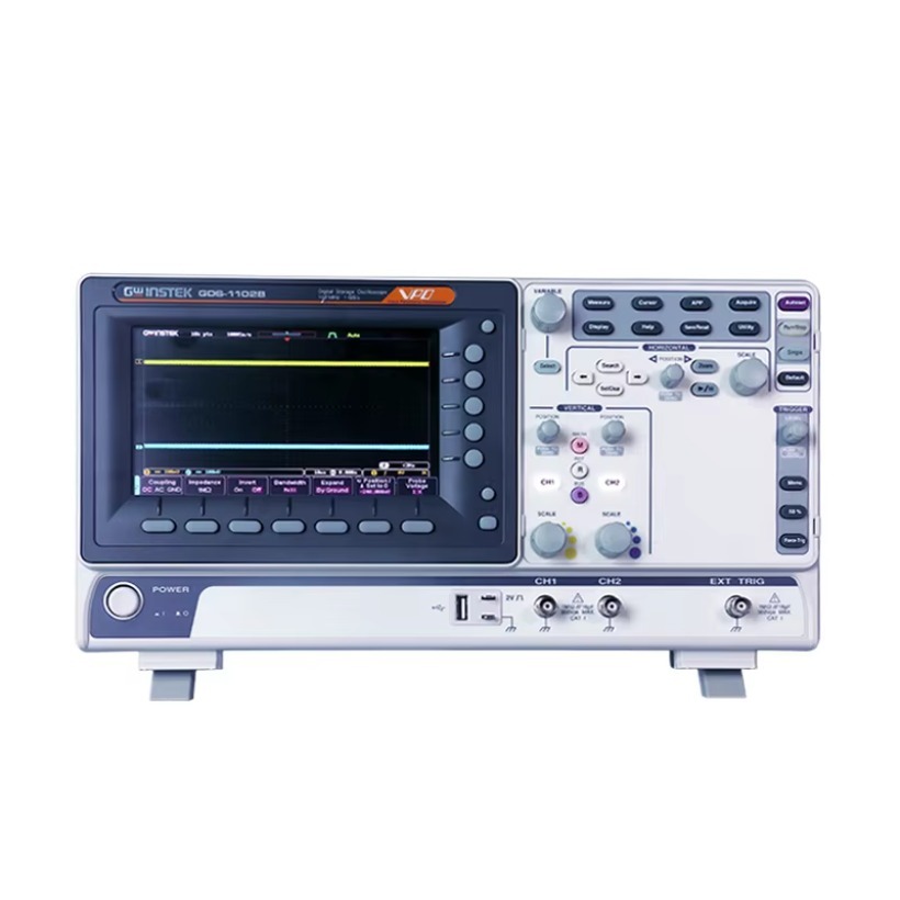 Digital Storage Oscilloscope 4 Channel 100Mhz - GWInstek digitale opslagoscilloscoop GDS-1102B, GDS-1104B, dubbele