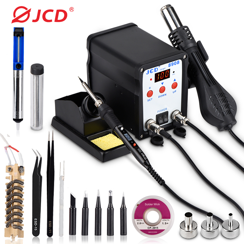 Smd Rework Station Hot Air Soldering 2 In 1 - Jcd Soldeerstation 2 In 1 Lasreparatie