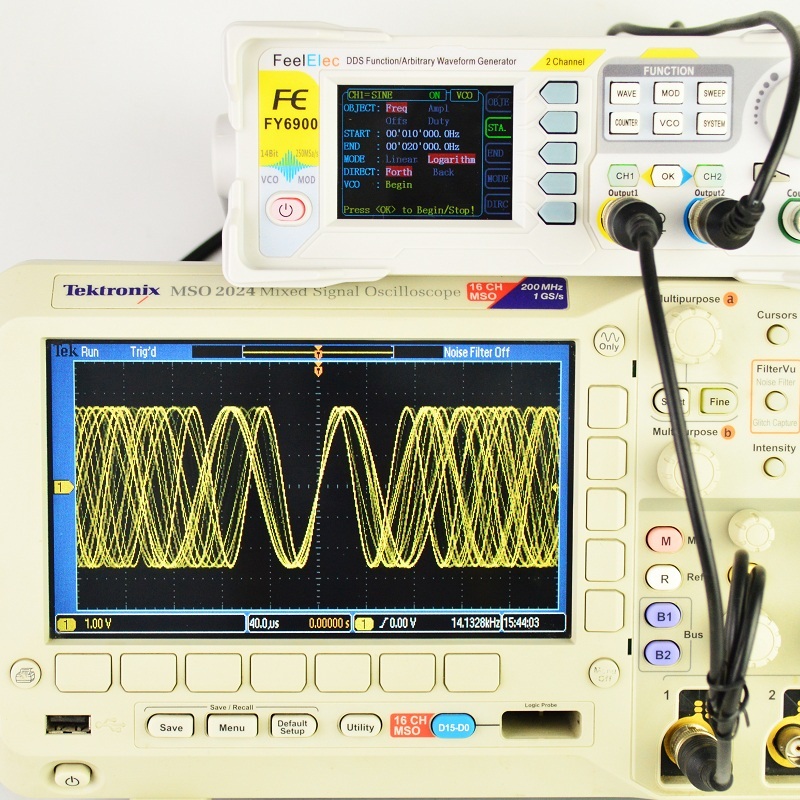 Dual Channel Arbitrary Waveform Function Generator 60Mhz - FY6900 Digitale signaalgenerator Functie Willekeurige golfvormmeter