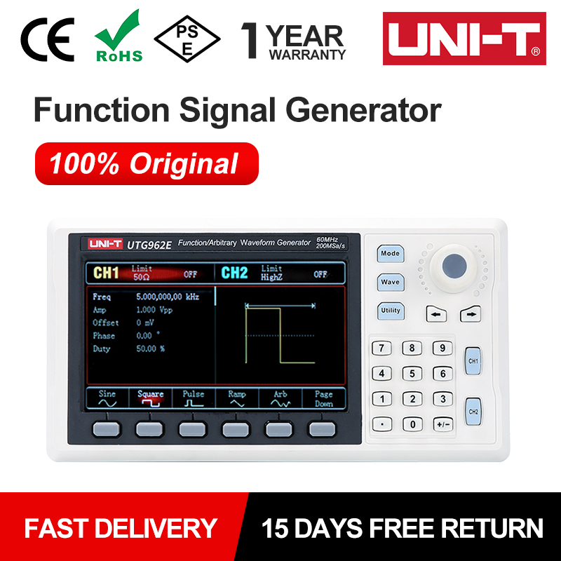 Dual Channel Arbitrary Waveform Function Generator 60Mhz - UNI-T UTG932E UTG962E Functie Signaalgenerator 30Mhz