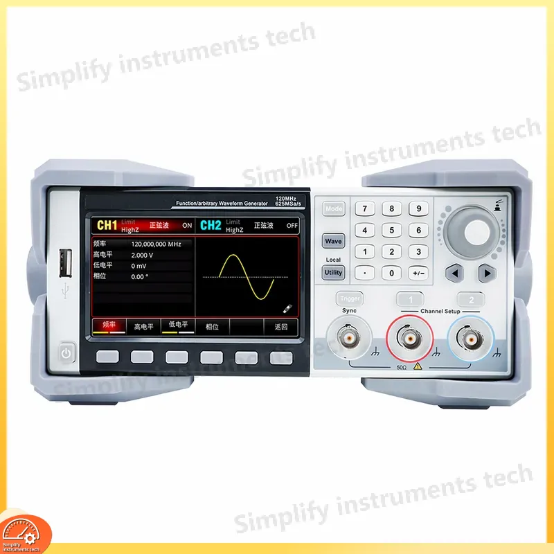 Dual Channel Arbitrary Waveform Function Generator 60Mhz - Hoge Precisie Willekeurige Golfvormgenerator Functiegenerator 60MHz