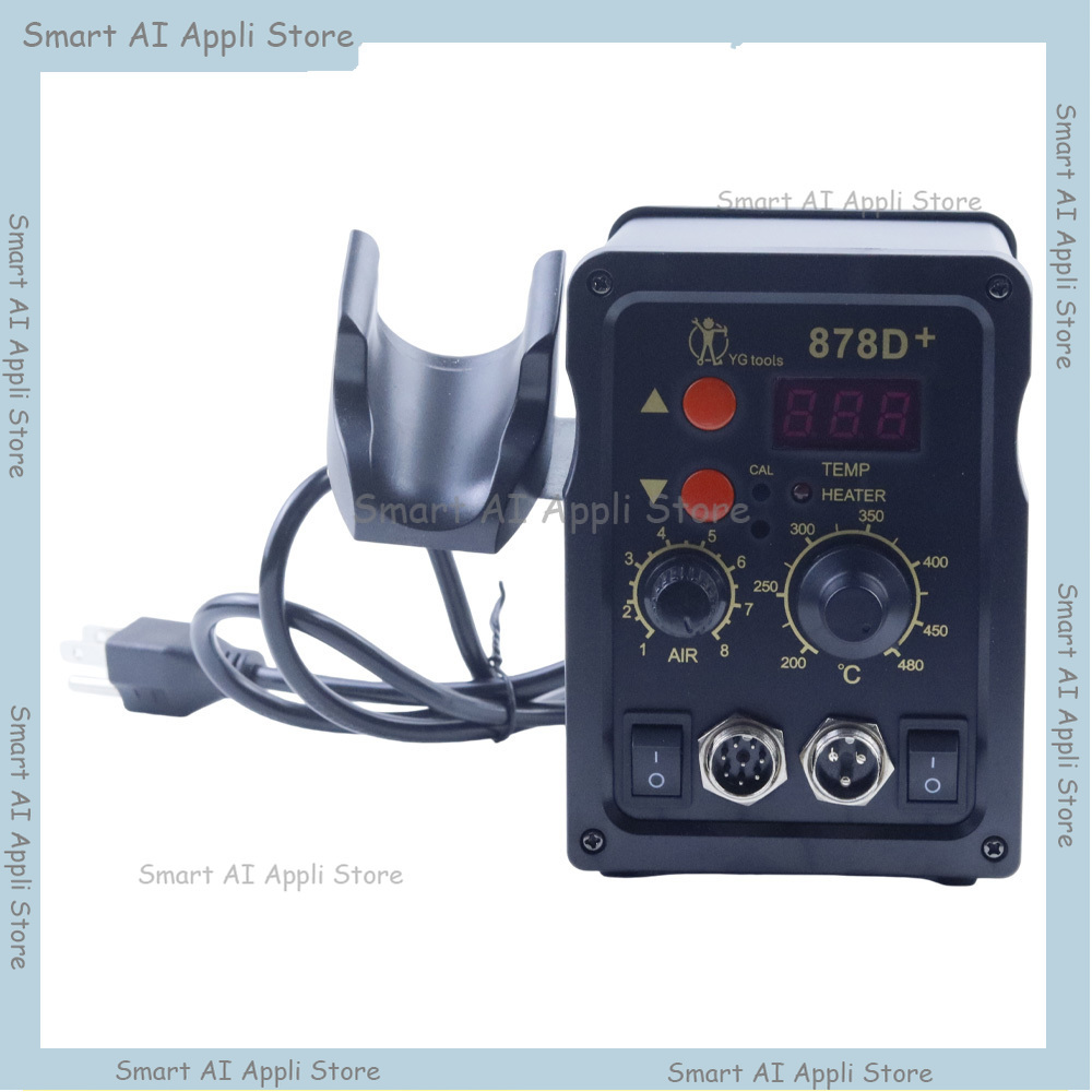 Smd Rework Station Hot Air Soldering 2 In 1 - 2-in-1 soldeerstation met LCD digitaal display,