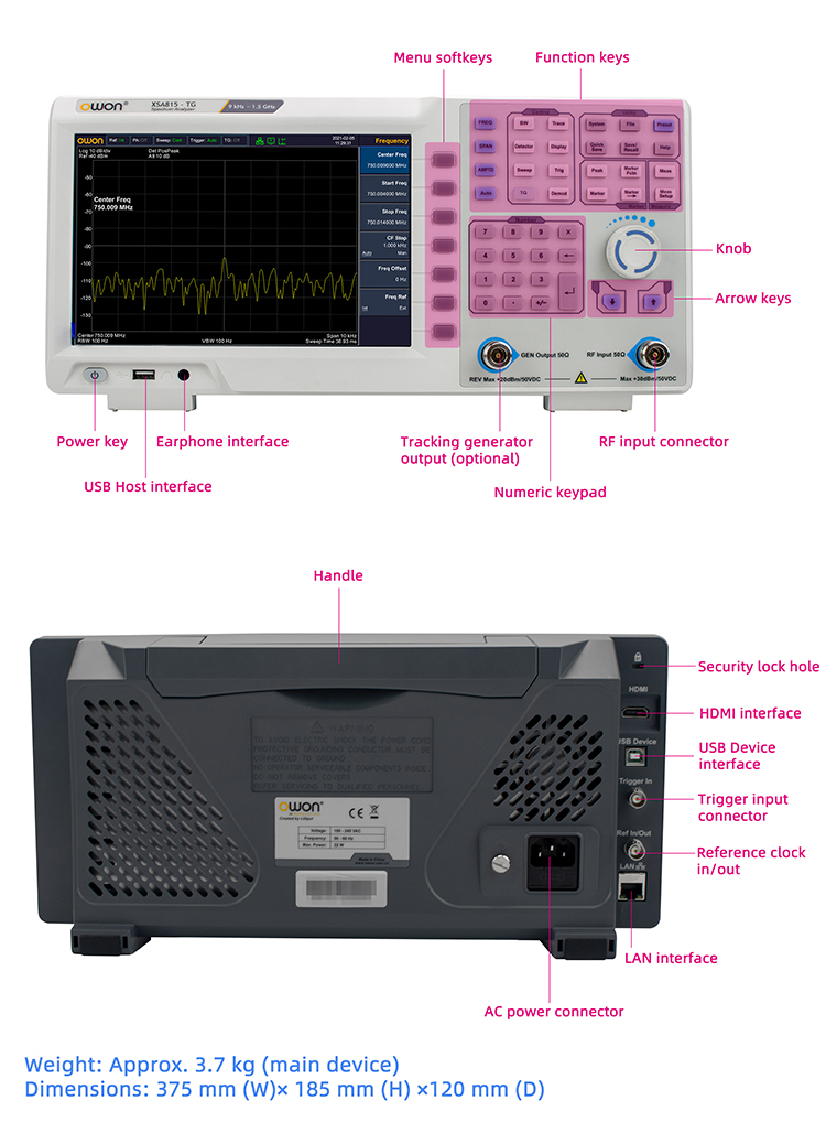 9 kHz - 1,5 GHz spectrumanalys - Spectrum Analyzer Tracking Generator 1.5Ghz recensie en prijs