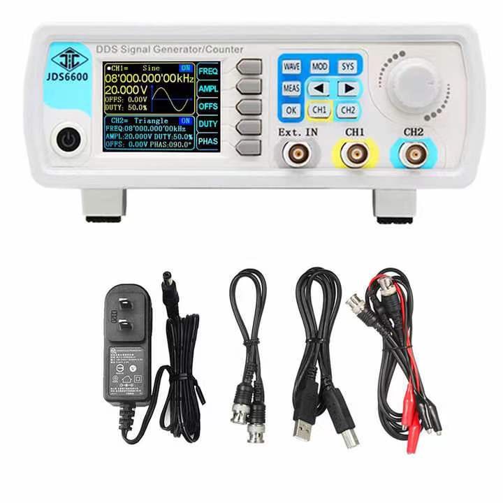JDS6600 15/30/40/50/60MHz DDS  - Dual Channel Arbitrary Waveform Function Generator 60Mhz recensie en prijs
