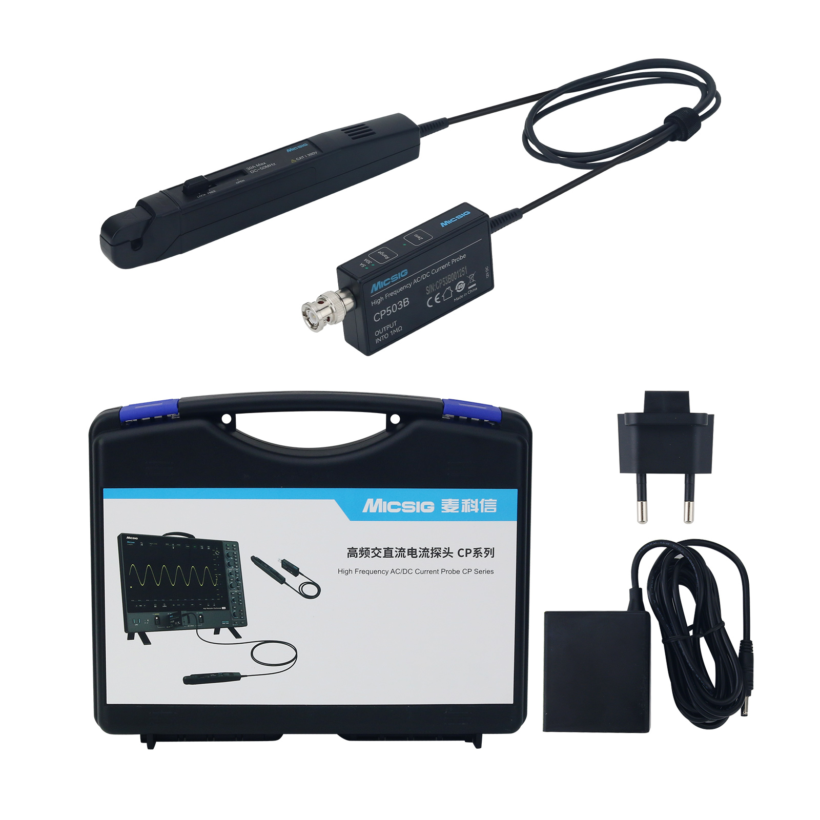 Micsig CP503B 50MHz 5A/30A Dua - Current Probe Ac Dc 50Mhz Oscilloscope recensie en prijs