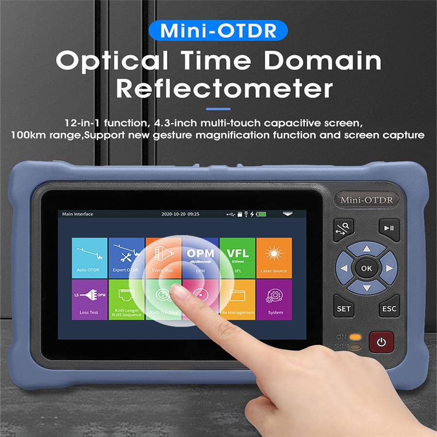 4,3 inch touchscreen MINI OTDR - Optical Time Domain Reflectometer Otdr 1310 1550Nm recensie en prijs