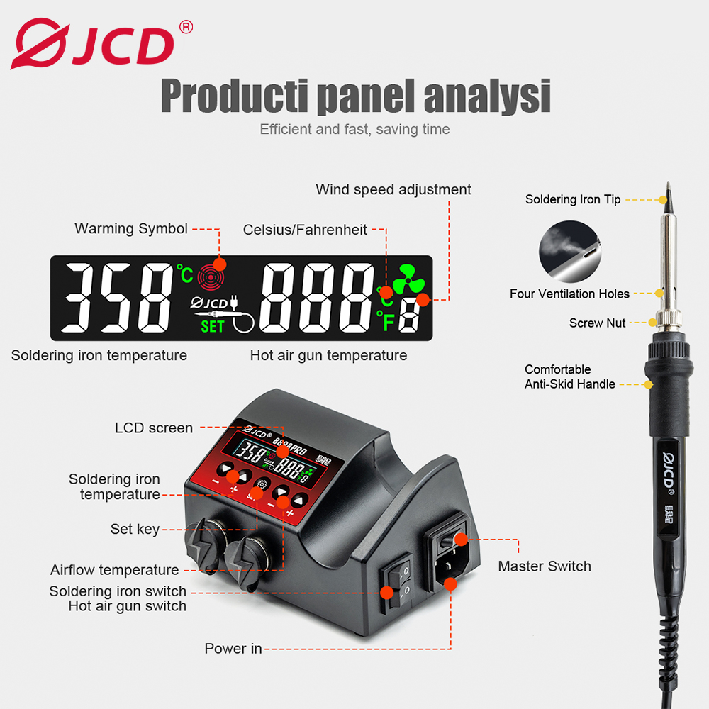 750W SMD Rework Soldeerstation - Smd Rework Station Hot Air Soldering 2 In 1 recensie en prijs