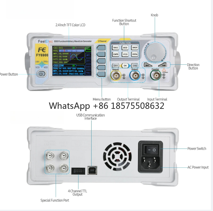 60 MHz Functie Signaalgenerato - Dual Channel Arbitrary Waveform Function Generator 60Mhz recensie en prijs