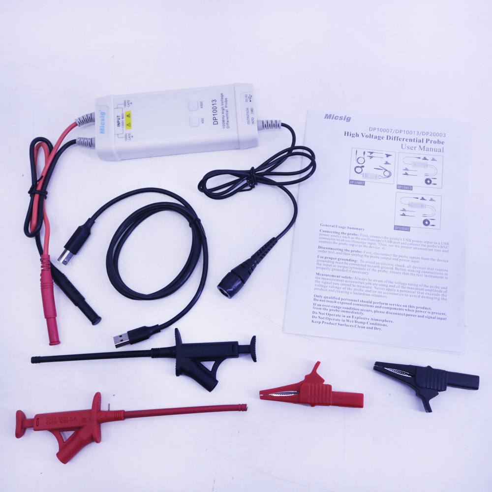 Micsig Oscilloscoop DP10013 13 - High Voltage Differential Probe 100Mhz 1300V recensie en prijs
