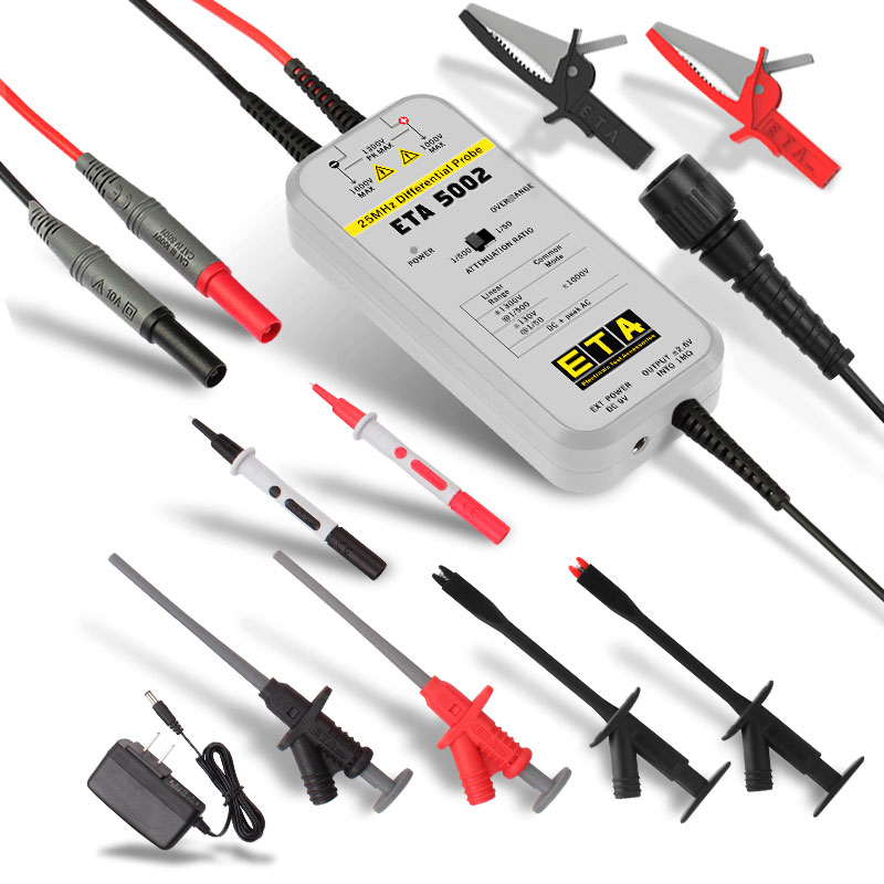 Miyee ETA5002/ETA5010/ETA5026  - High Voltage Differential Probe 100Mhz 1300V recensie en prijs