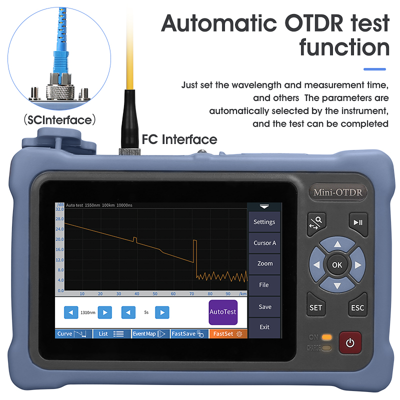 MINI OTDR 1310/1550nm 26/24dB  - Optical Time Domain Reflectometer Otdr 1310 1550Nm recensie en prijs