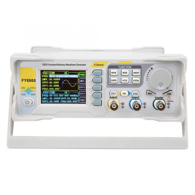 FY6900 Digitale signaalgenerat - Dual Channel Arbitrary Waveform Function Generator 60Mhz recensie en prijs