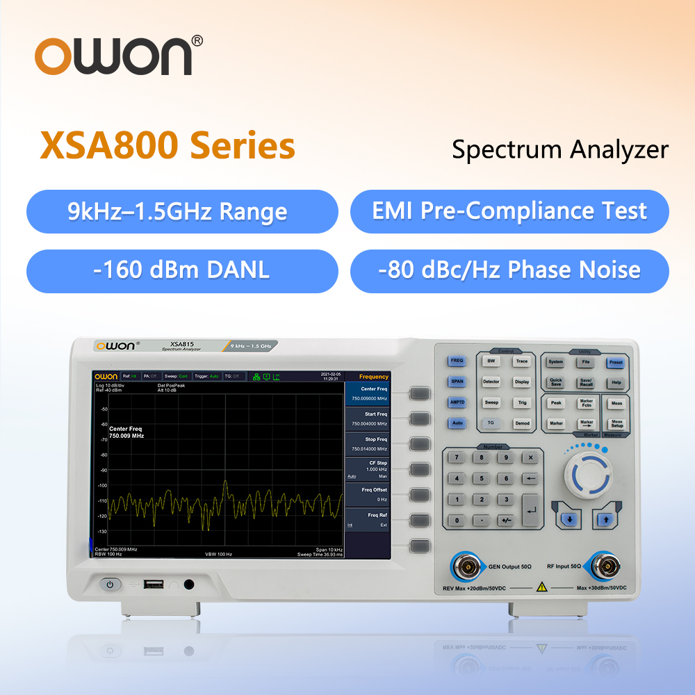 OWON Spectrumanalysator met tr - Spectrum Analyzer Tracking Generator 1.5Ghz recensie en prijs