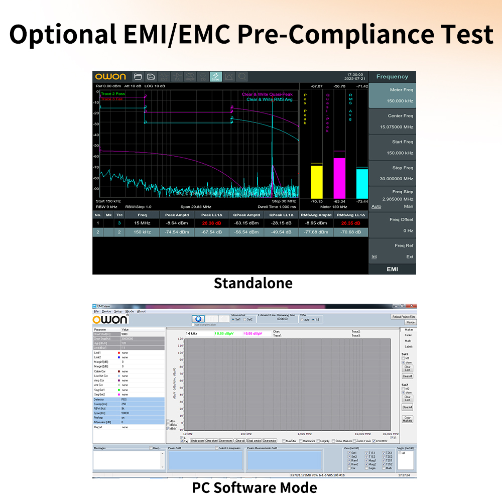 OWON Spectrumanalysator met tr - Spectrum Analyzer Tracking Generator 1.5Ghz recensie en prijs