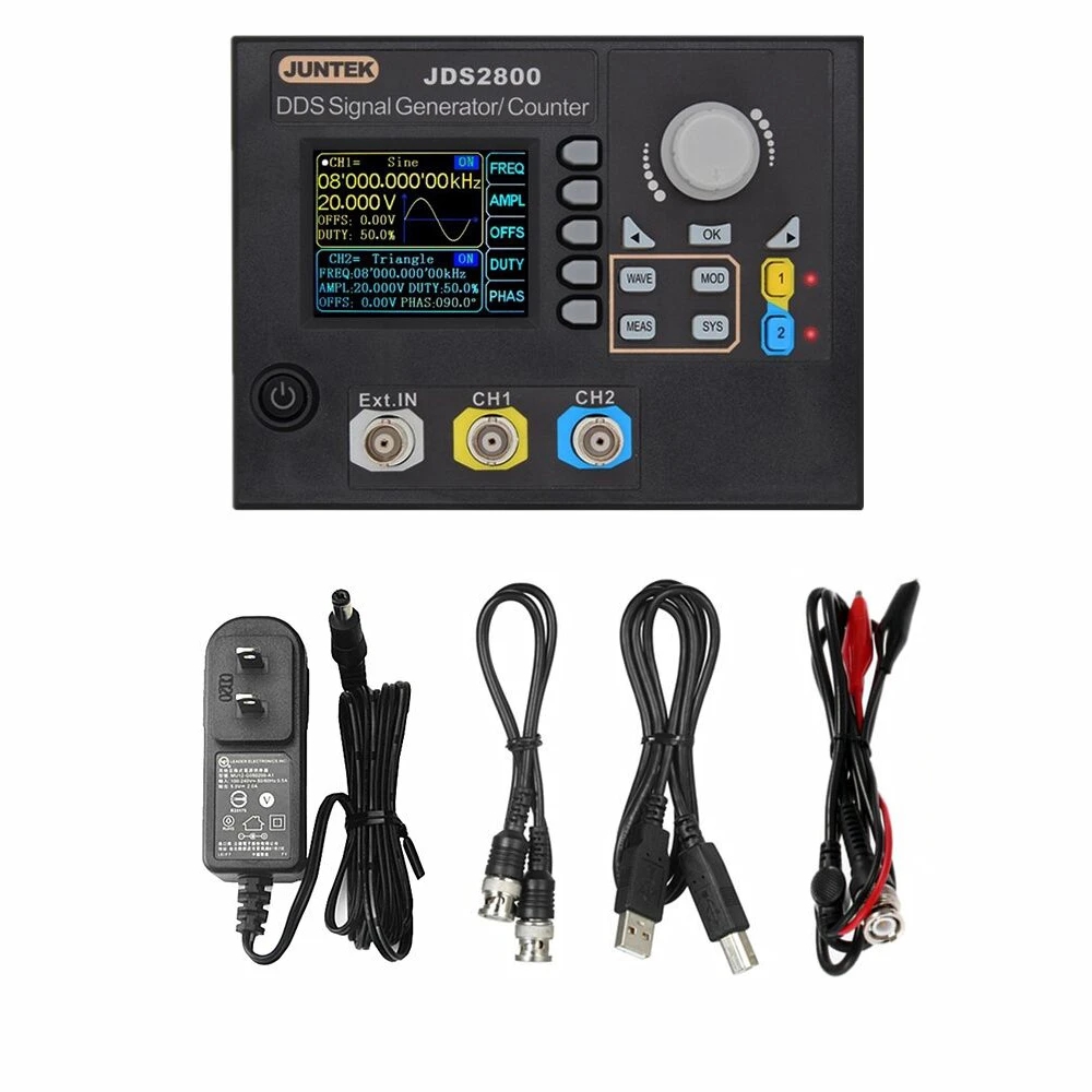 JDS2800-15M 60MHz DDS Functie  - Dual Channel Arbitrary Waveform Function Generator 60Mhz recensie en prijs