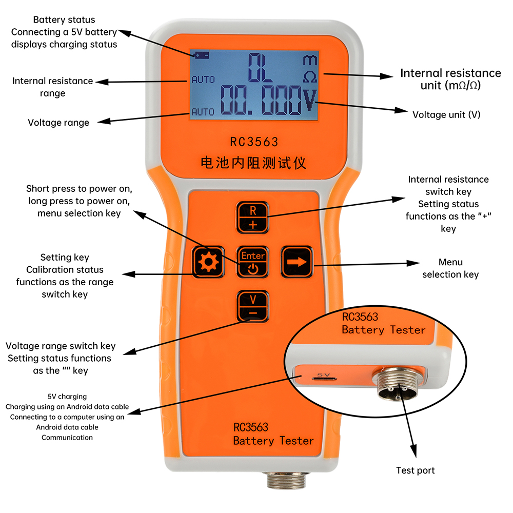 Rc3563 18650 Batterij Spanning - Battery Internal Resistance Tester Four Wire recensie en prijs