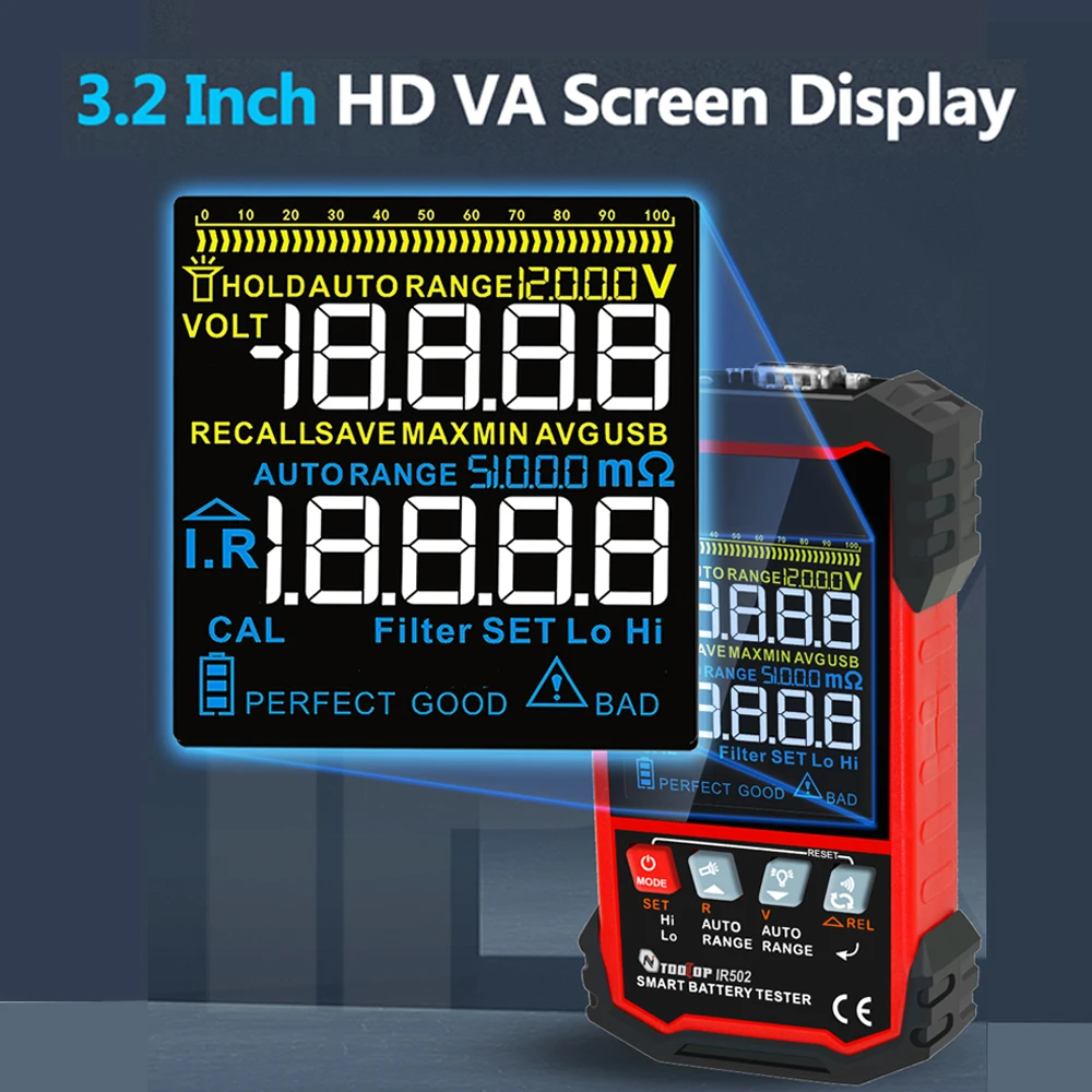 Tooltop ± 120V Interne Weersta - Battery Internal Resistance Tester Four Wire recensie en prijs