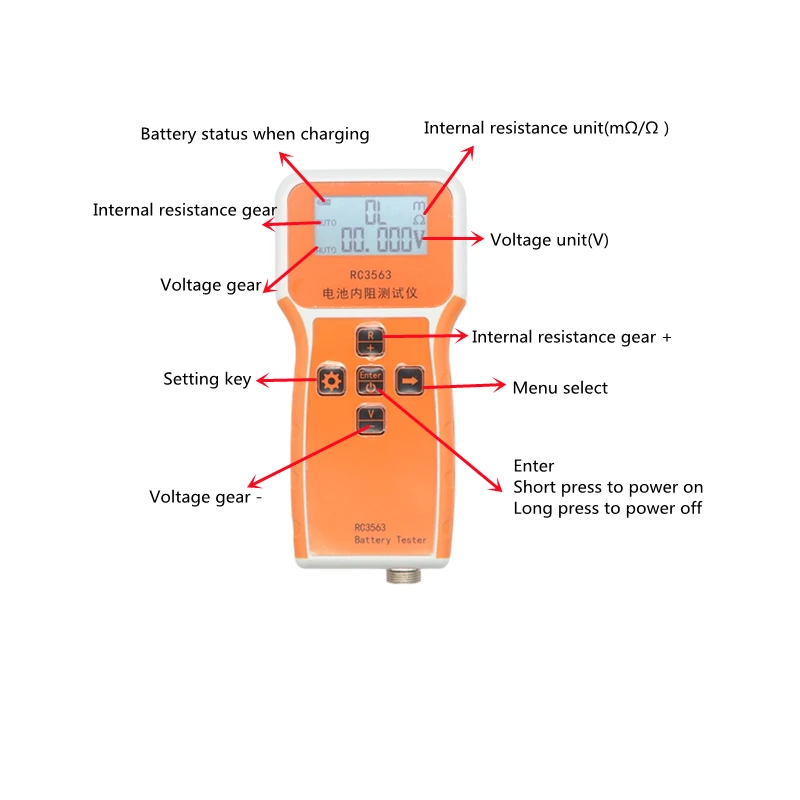 RC3563 Batterijtester voor int - Battery Internal Resistance Tester Four Wire recensie en prijs