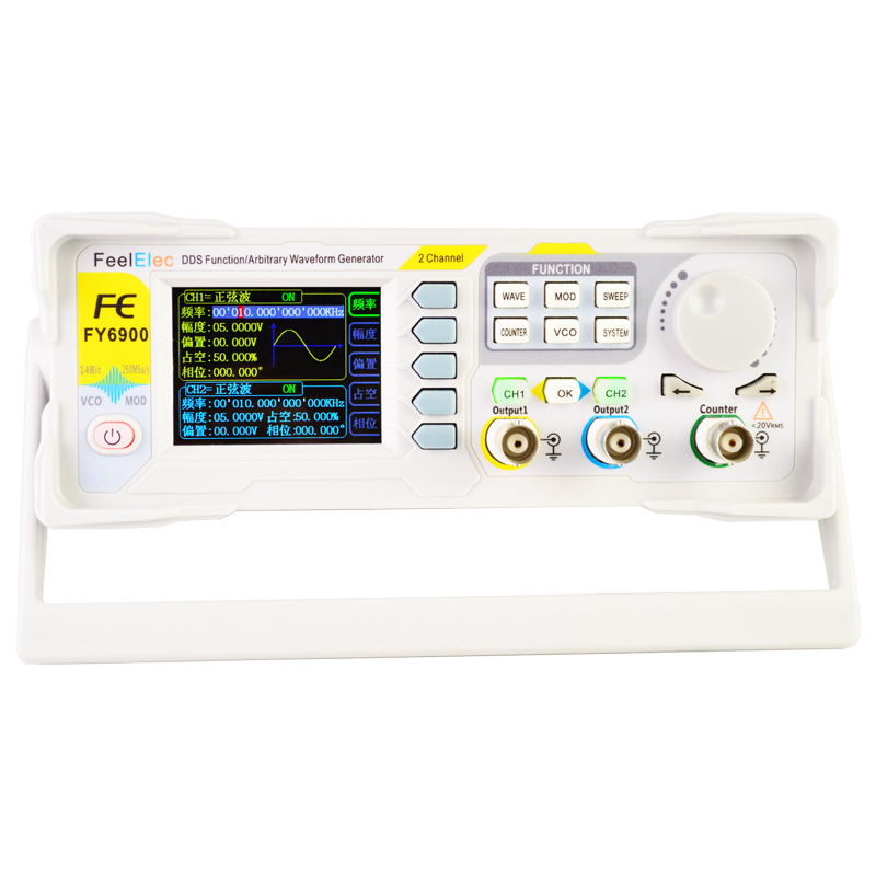 Nieuwe FY6900 60Mhz Dual Chann - Dual Channel Arbitrary Waveform Function Generator 60Mhz recensie en prijs