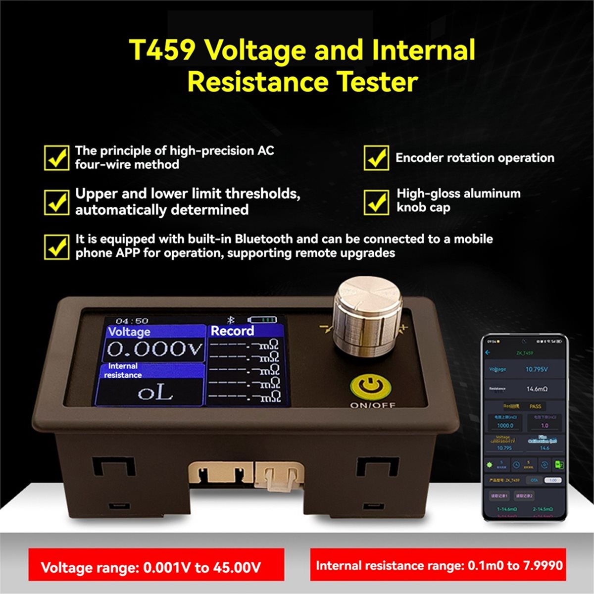 ABGN T459 DC 5V Vierdraads Bat - Battery Internal Resistance Tester Four Wire recensie en prijs