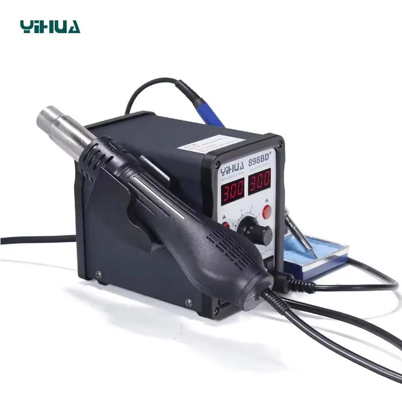 YIHUA 898BD+ 220V 2-in-1 digit - Smd Rework Station Hot Air Soldering 2 In 1 recensie en prijs